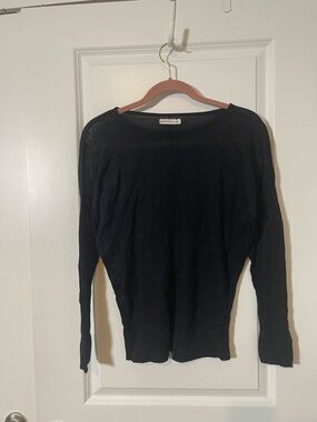 Reserved Black Scoop Neck Lightweight Sweater